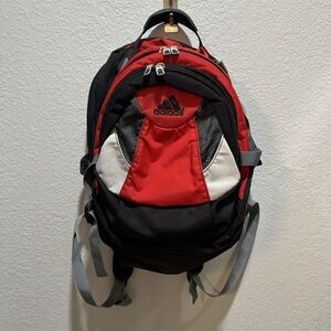 Adidas Load Spring Soccer Ball Carry Backpack Bag Red Black